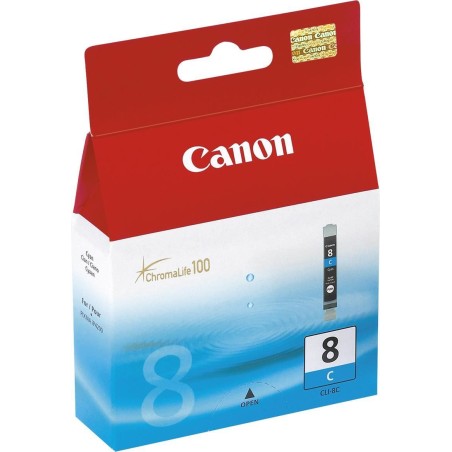 Canon CLI-8C Cyan Ink Cartridge - High Yield 790 Pages - Premium Quality Printing, 0621B001